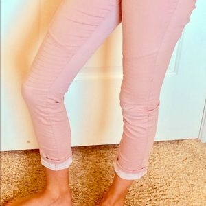 Pink ripple pants